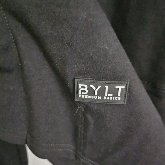 BYLT Sweater Men 3XL Black Elite + Fairway Pullover Zip Magnetic Snap Drop Cut - Picture 5 of 11
